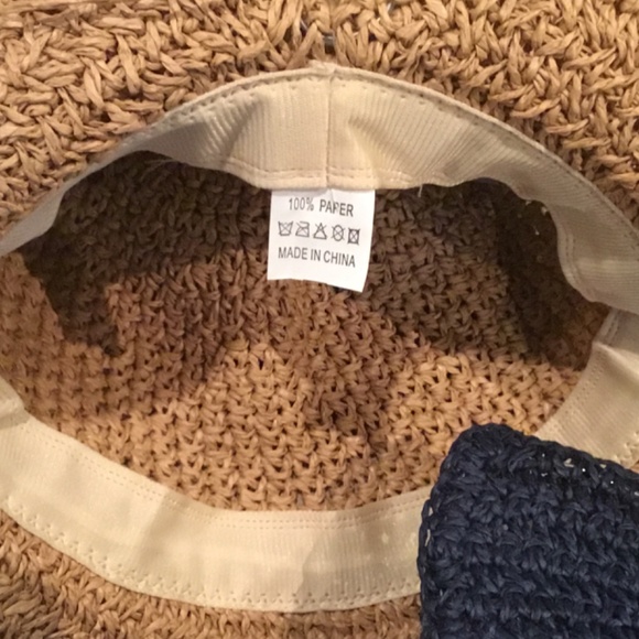 Women’s Foldable Straw Sun Hats With Bow - Picture 9 of 10